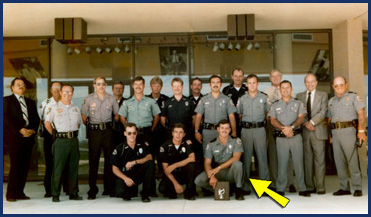 Dan Adams with his Metro-Dade Special Response Team unit